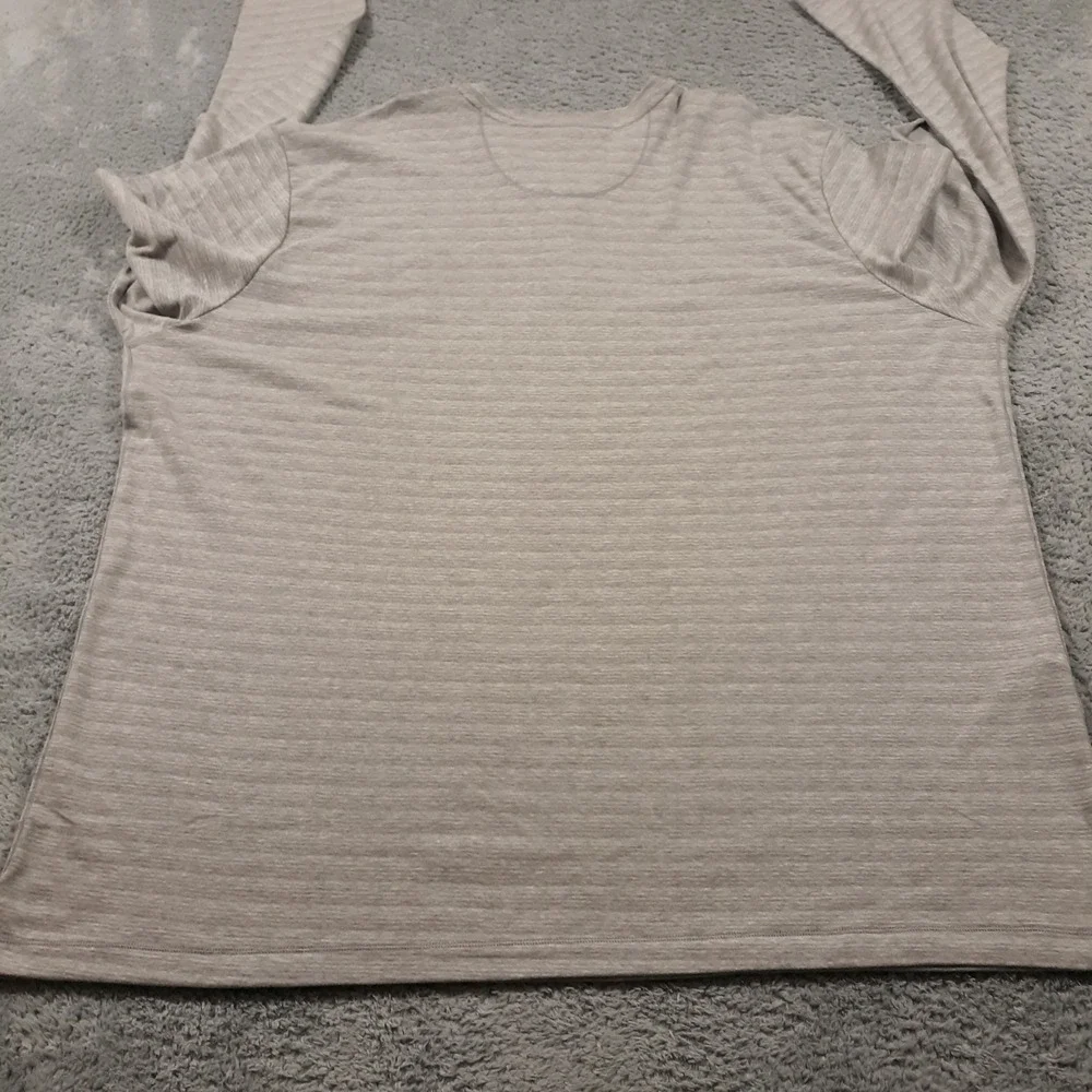 Tommy Bahama Sweater Mens 3XL Tall Pullover Gray Henley Organic Cotton